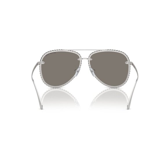 A0870Z New MICHAEL KORS Portofino Silver Aviator MK1147 1893/6G Sunglasses Women - Picture 5 of 6